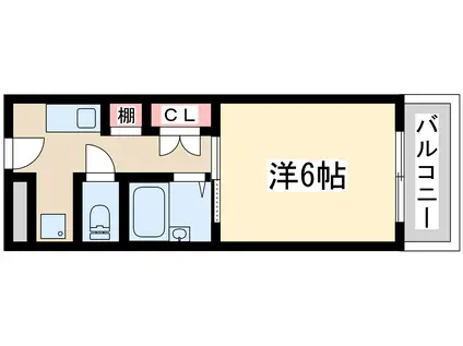 ビジネス新大阪(1K/7階)の間取り写真