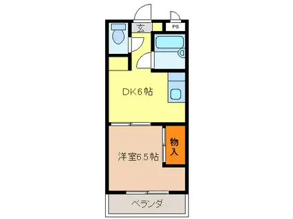 アーバンM21(1DK/1階)の間取り写真