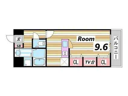 KAISEI新神戸第2(ワンルーム/7階)の間取り写真