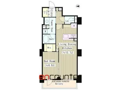 ザ・パークハウス小石川後楽園(1LDK/3階)の間取り写真