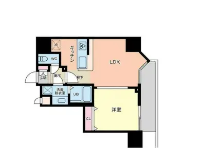 プライマル品川大森海岸(1LDK/8階)の間取り写真