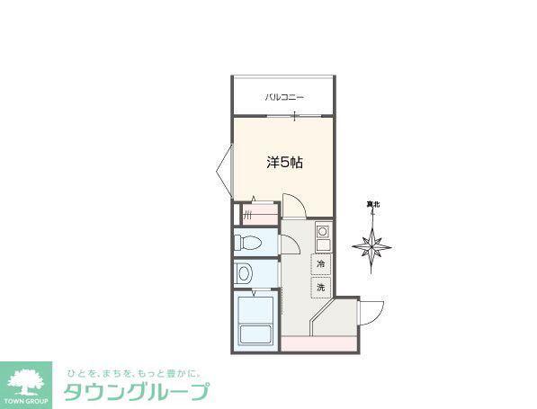 MELLAS新秋津(1K/3階)の間取り写真