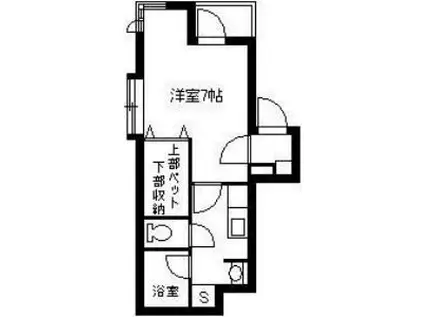 タウンコート荒田(1K/2階)の間取り写真