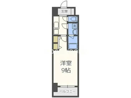 スプランディッド淀屋橋DUE(1K/11階)の間取り写真