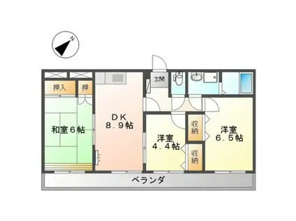 サンコーポ原本(3DK/2階)の間取り写真