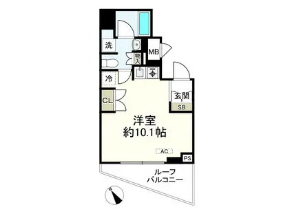 OZIO西荻窪II(ワンルーム/5階)の間取り写真