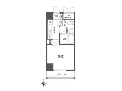 クローバーステイ秋葉原(1K/4階)の間取り写真