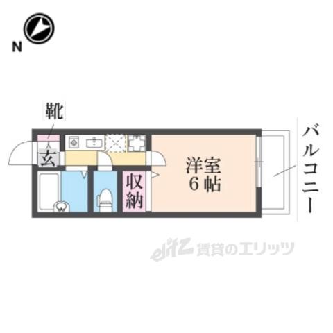 マークスクエア(1K/1階)の間取り写真