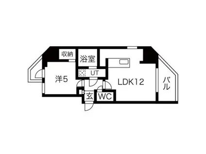 シーズンフラッツ蔵前清澄通(1LDK/5階)の間取り写真