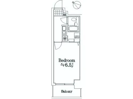 ライオンズマンション川崎第15(1K/6階)の間取り写真