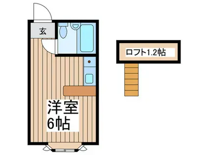 BELPIA北松戸第2(ワンルーム/1階)の間取り写真