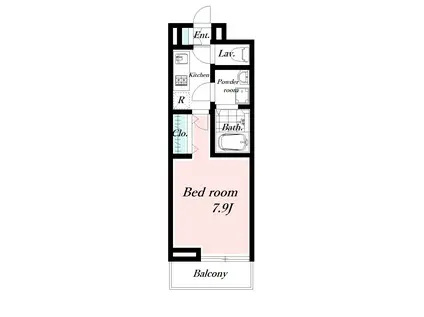 アイビス(1K/2階)の間取り写真