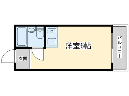 ストロング第五新大阪(ワンルーム/3階)の間取り写真