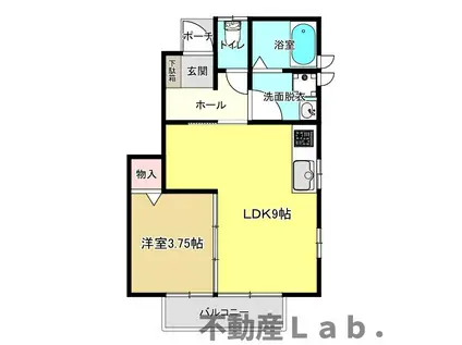 ベル・ルミエール(1LDK/2階)の間取り写真