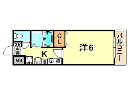 SANKOセレブコート(1K/7階)の間取り写真