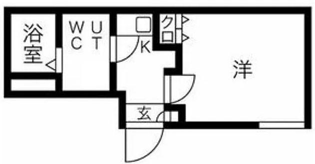 LUDENS沼袋FR(1K/4階)の間取り写真