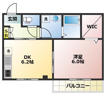 ロイヤルコート・タカギ(1DK/3階)の間取り写真
