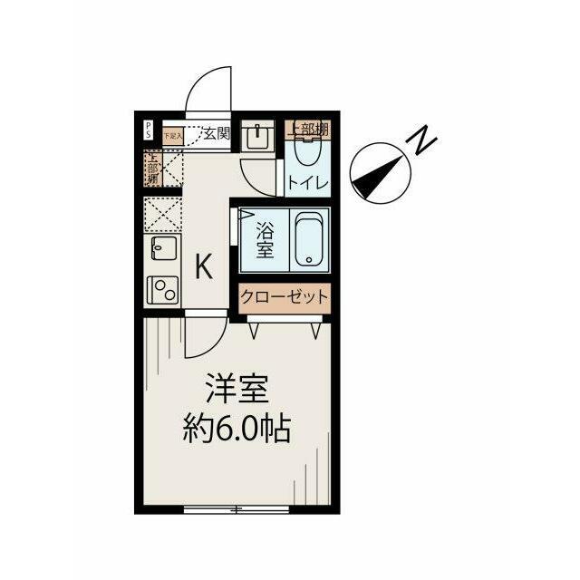 LUXE松戸(1K/3階)の間取り写真