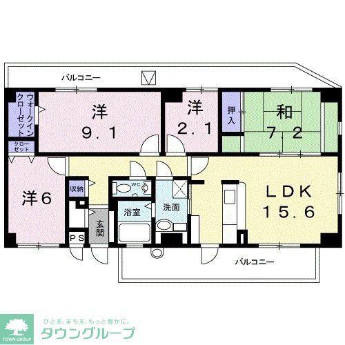 IRIE武蔵野(3LDK/10階)の間取り写真
