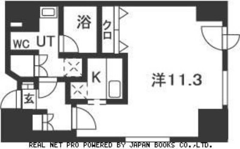 ルラシオン札幌駅前(1LDK/5階)の間取り写真