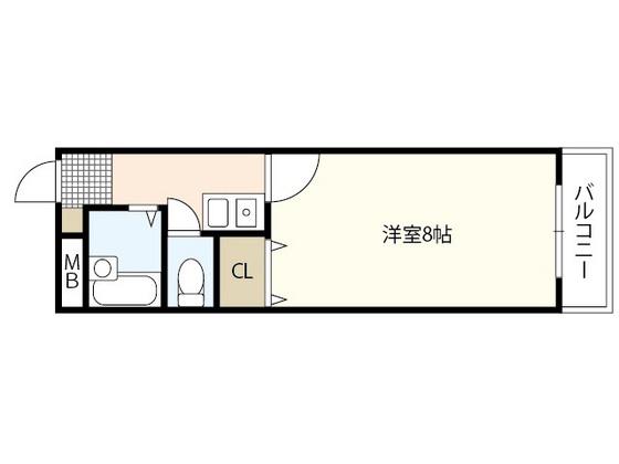 パーク吉山(1K/3階)の間取り写真