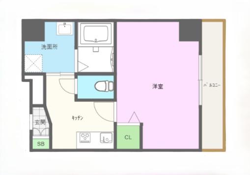 CORTES(1K/5階)の間取り写真