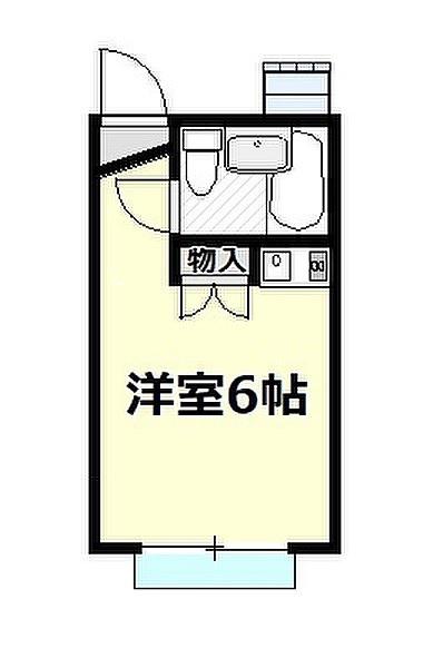 BCASA坂戸RE-BORN(ワンルーム/1階)の間取り写真