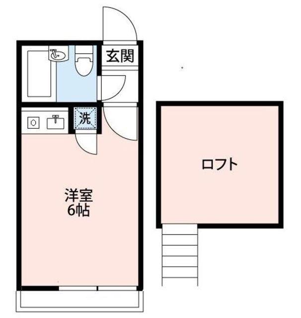 ライフピアウェイブ上高井戸(ワンルーム/2階)の間取り写真