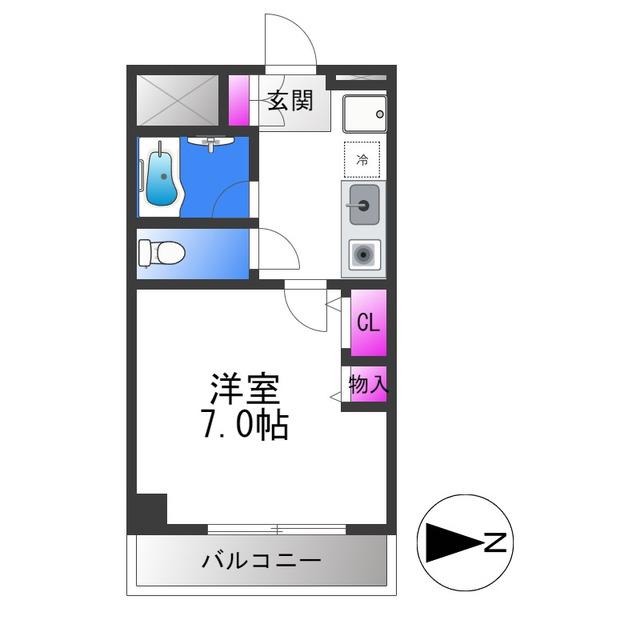 スクアドラ-(1K/1階)の間取り写真