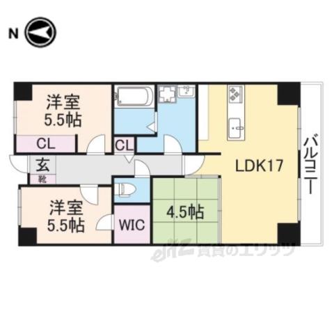 PHOENIXCOURT交野1(3LDK/3階)の間取り写真