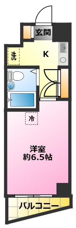 マイナビSTAYパレス武蔵小杉駅前(1K/4階)の間取り写真
