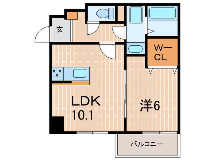プレミアスペースII(1LDK/2階)の間取り写真