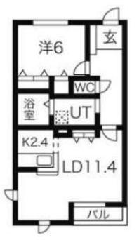PRENDREII(1LDK/1階)の間取り写真