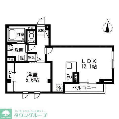 ディーズプラス東大島(1LDK/3階)の間取り写真