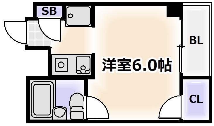 グランピア日本橋(ワンルーム/2階)の間取り写真