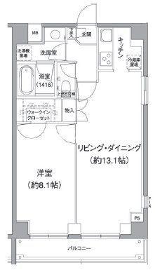 THE CUBE(1LDK/3階)の間取り写真
