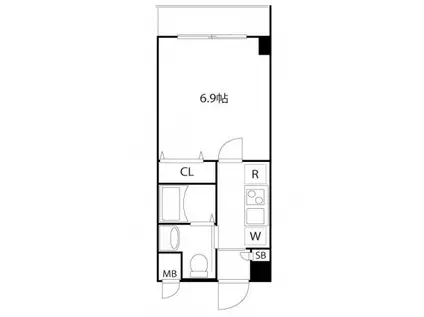 クラス巣鴨(1K/3階)の間取り写真