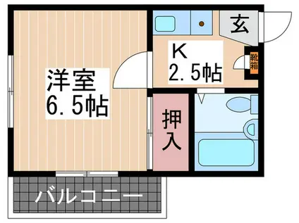 CHROMA B.L.D(1K/3階)の間取り写真