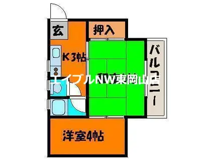 クレオ平井(2K/2階)の間取り写真