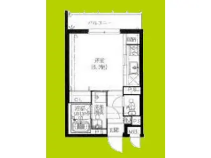 エルピスN5(ワンルーム/3階)の間取り写真