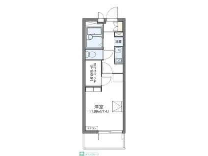 レオパレスモワ(1K/1階)の間取り写真