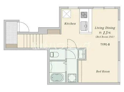 西武新宿線 新井薬師前駅 徒歩5分 3階建 築4年(ワンルーム/1階)の間取り写真