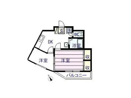 第1小石川ビル(1SDK/3階)の間取り写真