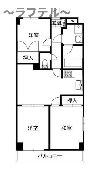 メイゾン小手指壱番館(3LDK/3階)の間取り写真