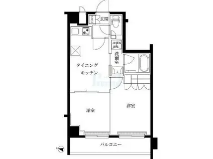 ルーブル志村坂上(2DK/4階)の間取り写真