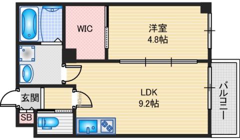 NUT SYOJAKU(1LDK/1階)の間取り写真