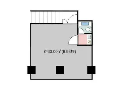 東日本橋第5梶山ビル(ワンルーム/B1階)の間取り写真