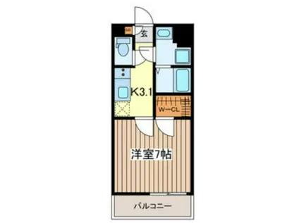 マインドフィールド新座駅南(1K/2階)の間取り写真