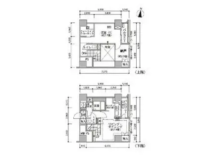 東雲キャナルコートCODAN20号棟(1SLDK/11階)の間取り写真