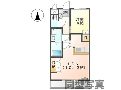 グリーンティアラ(1LDK/2階)の間取り写真